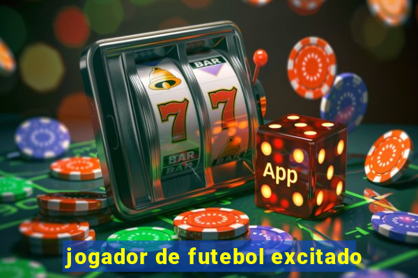 jogador de futebol excitado